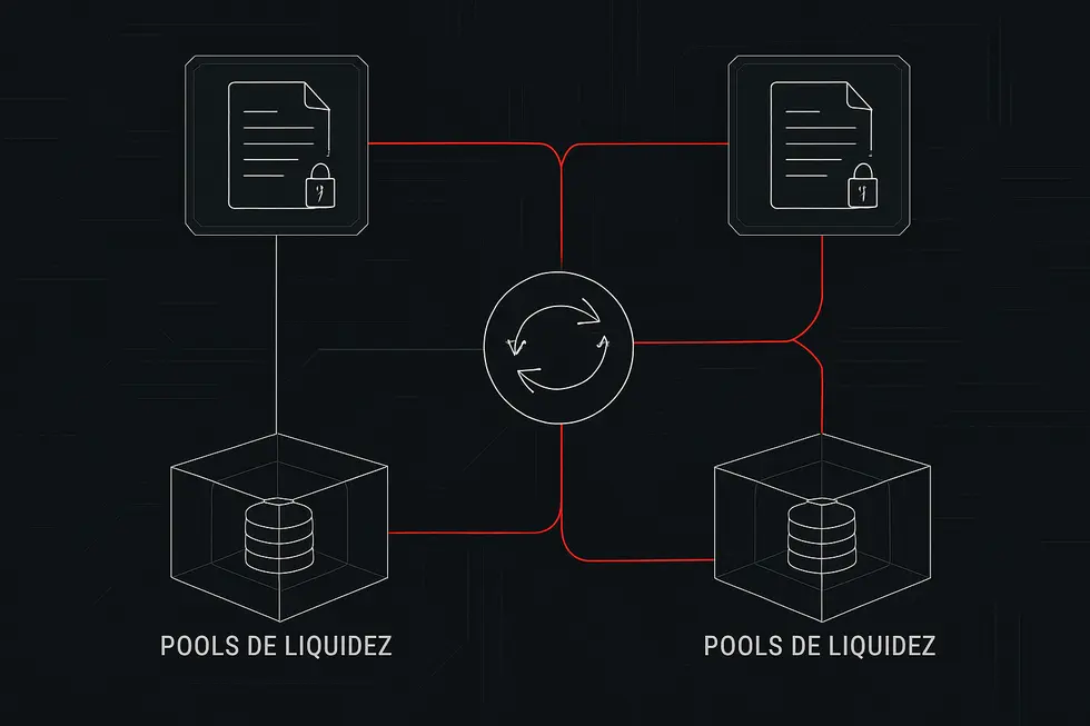 Negocia&ccedil;&atilde;o direta entre usu&aacute;rios em um ambiente descentralizado.