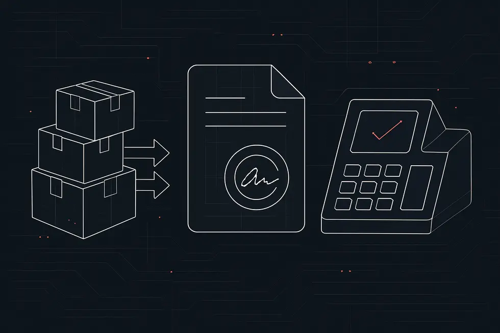 Representa&ccedil;&atilde;o visual de uma blockchain como uma cadeia de blocos digitais.
