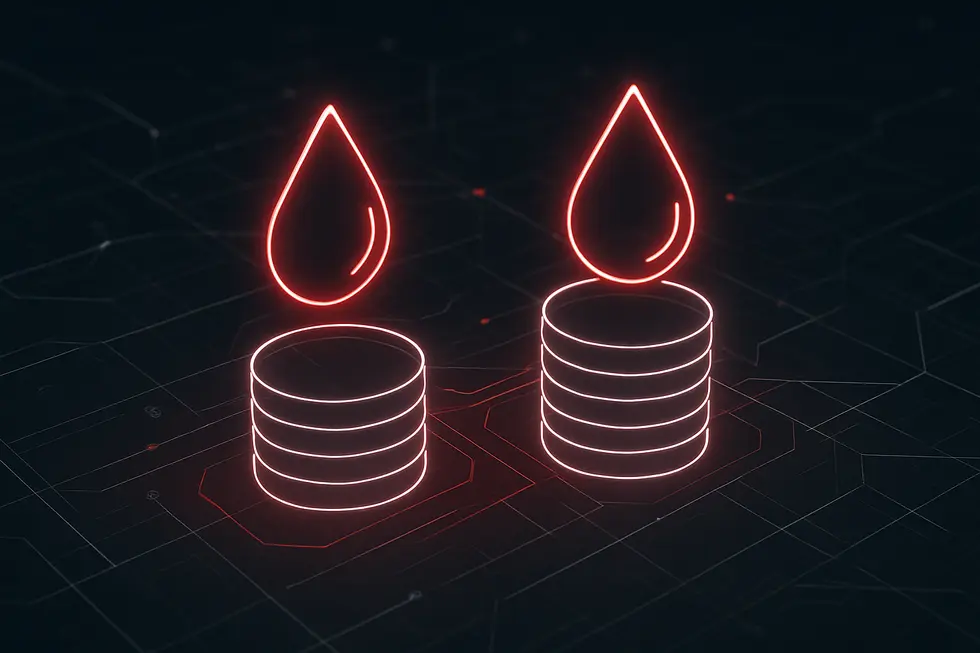 Representa&ccedil;&atilde;o simplificada de moedas conectadas em uma blockchain PoS.