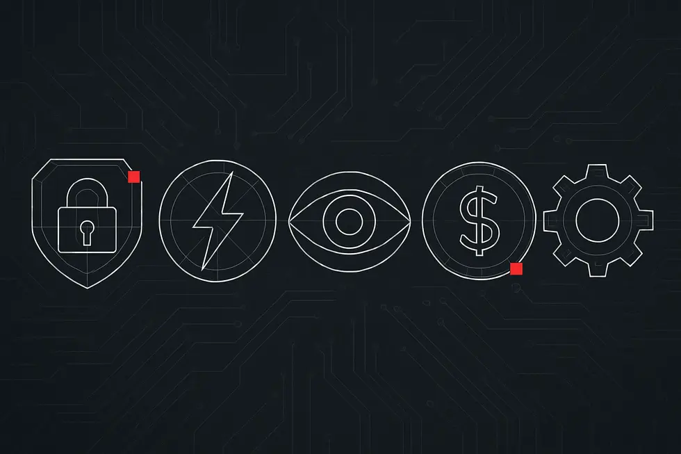 Ilustra&ccedil;&atilde;o mostrando dois &iacute;cones digitais acordando, simbolizando contratos inteligentes.